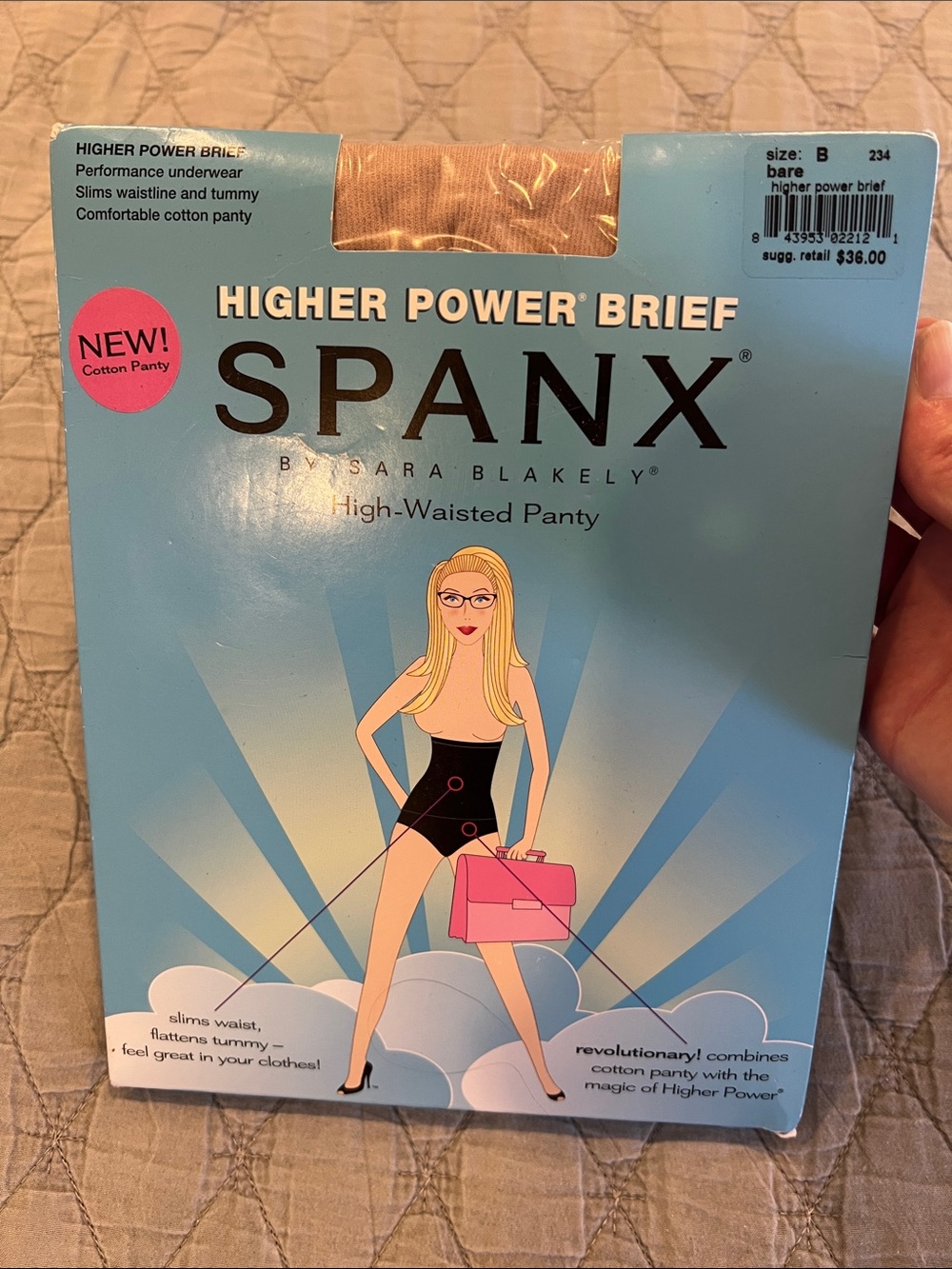 SPANX High-Waisted Higher Power Brief in Bare Beige